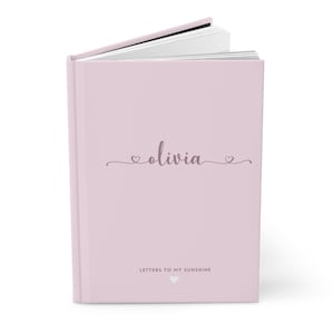 Cartas de amor a mi hija cuaderno querida hija diario personalizado nombre de regalo diario personalizado bebé primer regalo de Navidad