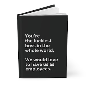 Gift for Boss Funny Work Journal Coworker Gift Notebook for Mom Colleague Christmas Gift Office Manager Birthday Supervisor Team Leader Gift