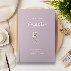 Mamá nacimiento flor regalo conmemorativo pérdida de mamá diario mamá pérdida diario de duelo cuaderno cartas de regalo a mi mamá en el cielo regalo de simpatía mamá cielo