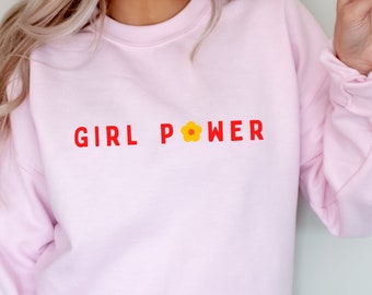 féministe Slogan Adultes & Enfants Pull Sweat Baby Girl Sweater Girl Power 
