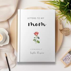 Mamá regalo conmemorativo pérdida de mamá nacimiento diario de flores mamá pérdida diario de duelo cuaderno cartas de regalo a mi mamá en el cielo regalo de simpatía mamá cielo
