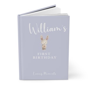 Baby's First Year Personalized First Birthday Keepsake Journal Custom Birthday Memory Record Book for Newborn Baby Shower Gift New Mom Gift
