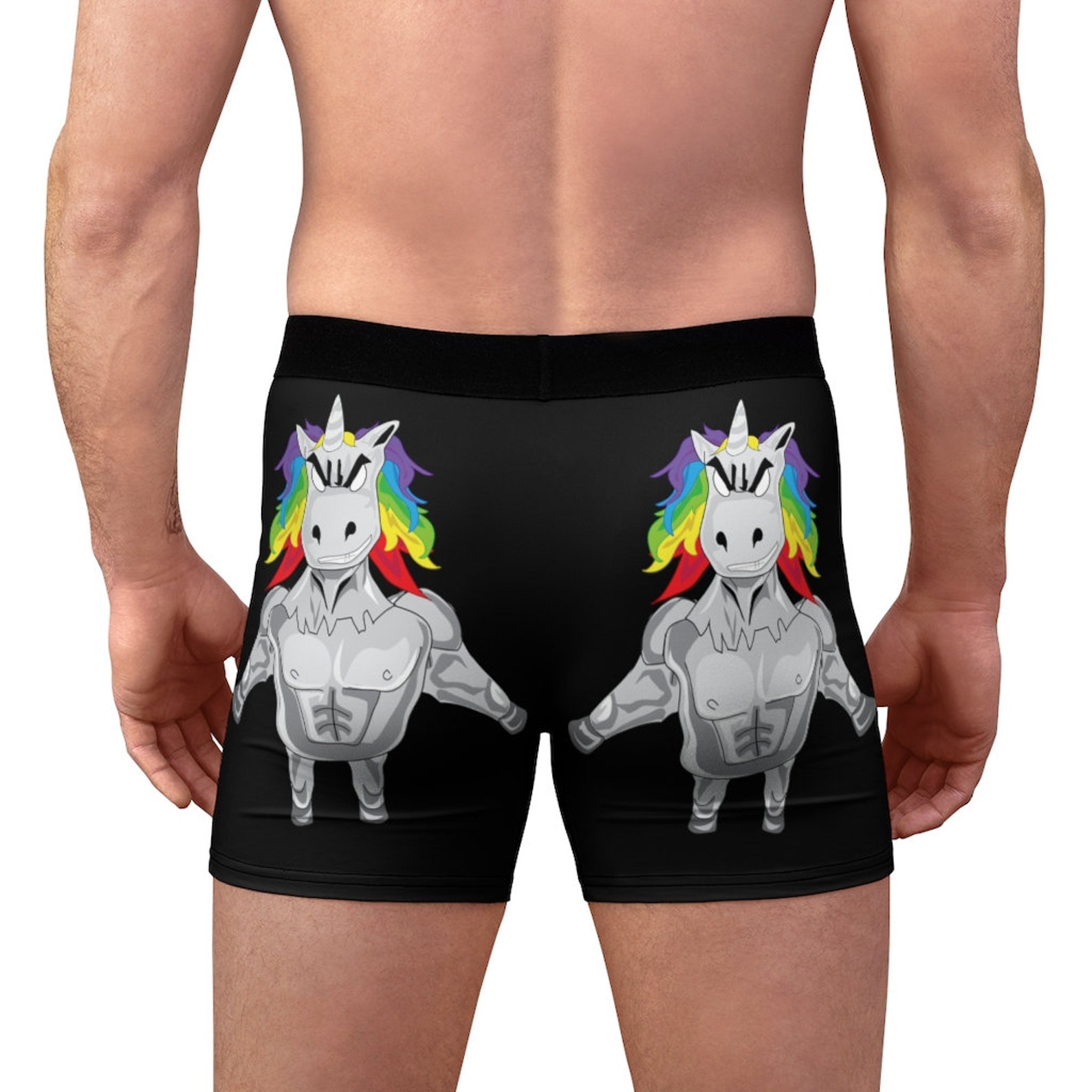 Black muscle unicorn Men's Boxer Briefs Etsy