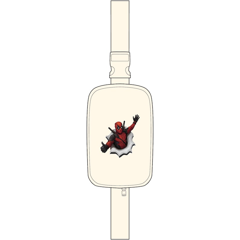 Deadpool Comic Character Sling Bag | Embroidered Explorer image 1