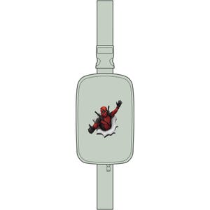 Deadpool Comic Character Sling Bag | Embroidered Explorer image 2