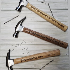 Dia Del Padre Martillo Personalizado Spanish Fathers Day Personalized Hammer