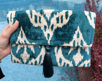 Ikat Clutch Bag, Clutch Bag, Evening Bag, Ikat Bag, Mini Bag, Ikat ...