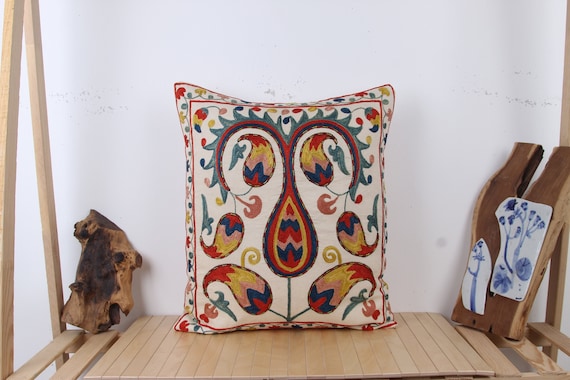 Indische Block Print Frill Kissenbezüge Handarbeit 100% Baumwolle