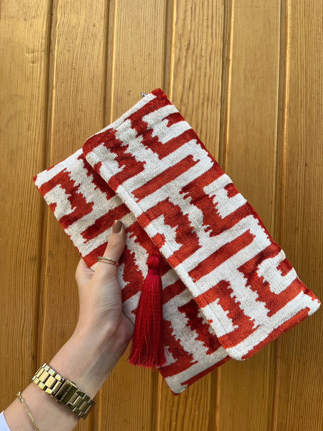 Theda Ikat Clutch