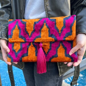 Ikat Clutch Bag, Clutch Bag, Evening Bag, Ikat Bag, Mini Bag, Ikat ...