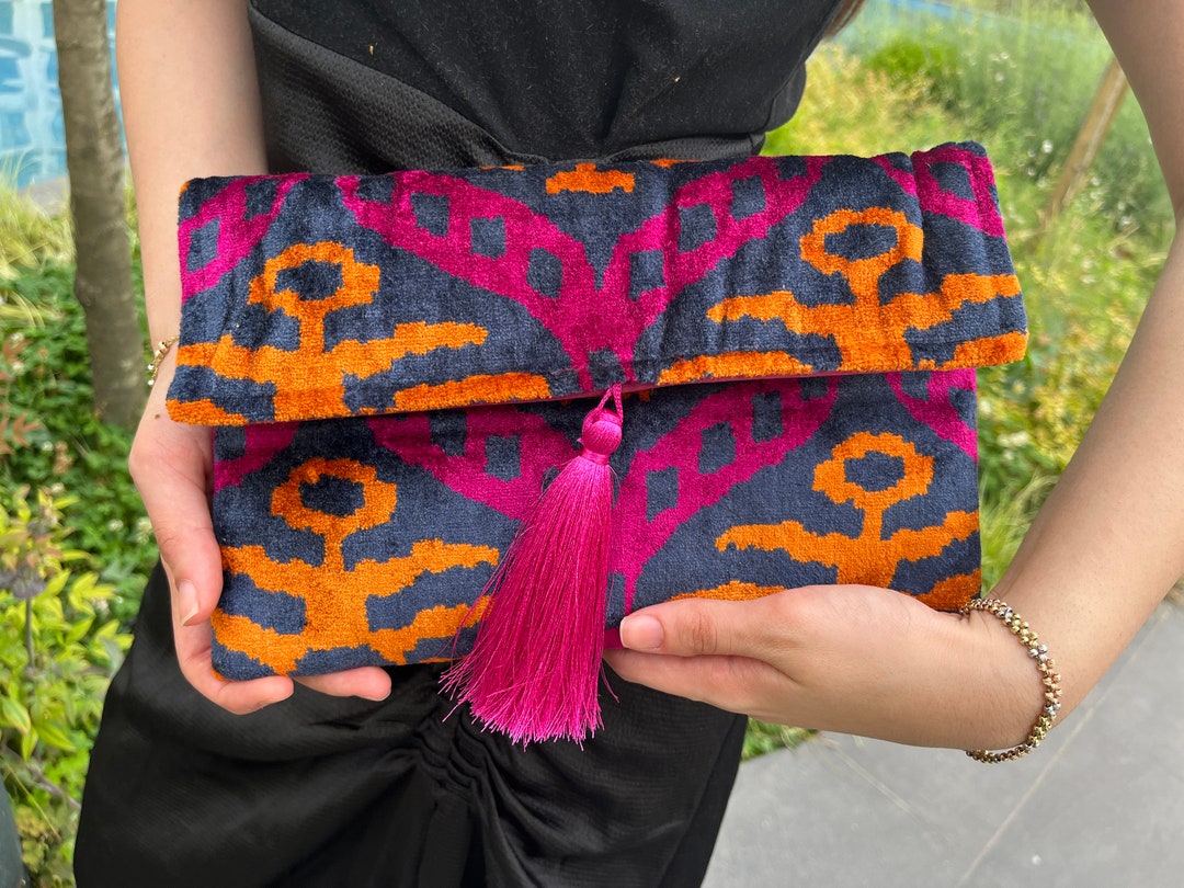 Ikat Clutch Bag, Clutch Bag, Evening Bag, Ikat Bag, Mini Bag, Ikat ...