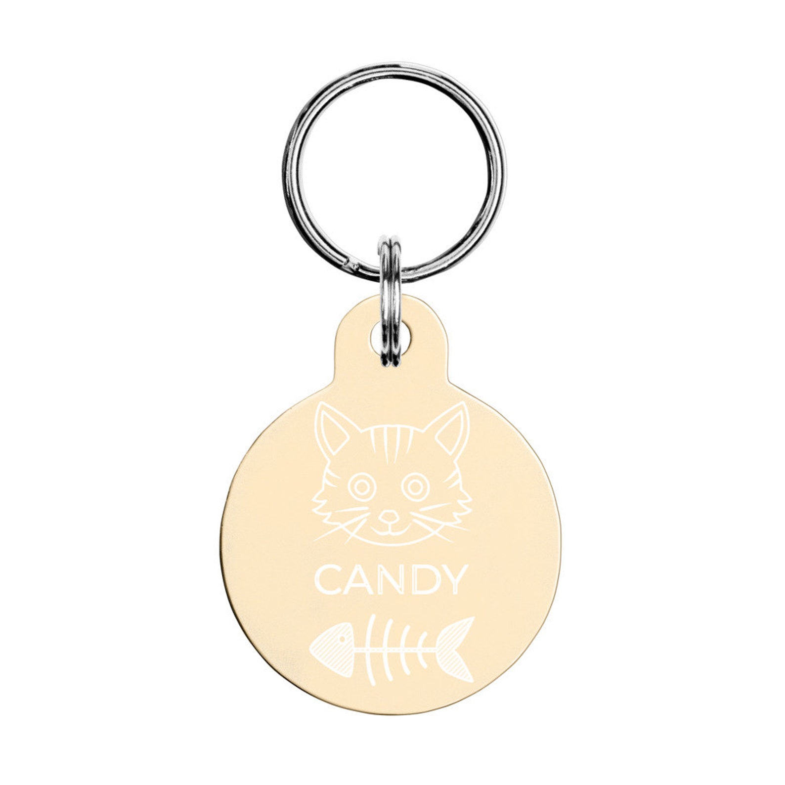 Personalized Cat ID Tag Engraved pet ID tag Cat lover gift Etsy