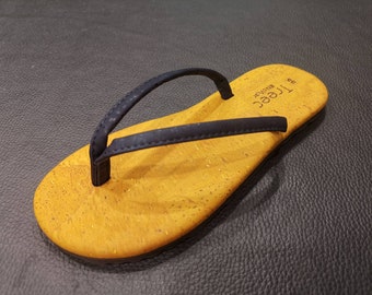 Chancla de corcho vegana - FlipFlop - Sandalias de punta - Playa - Eco Friendly - Handmade Portugal