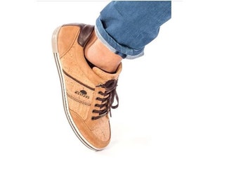 Casual Cork shoes Vez  Sneakers for man - handmade in Portugal