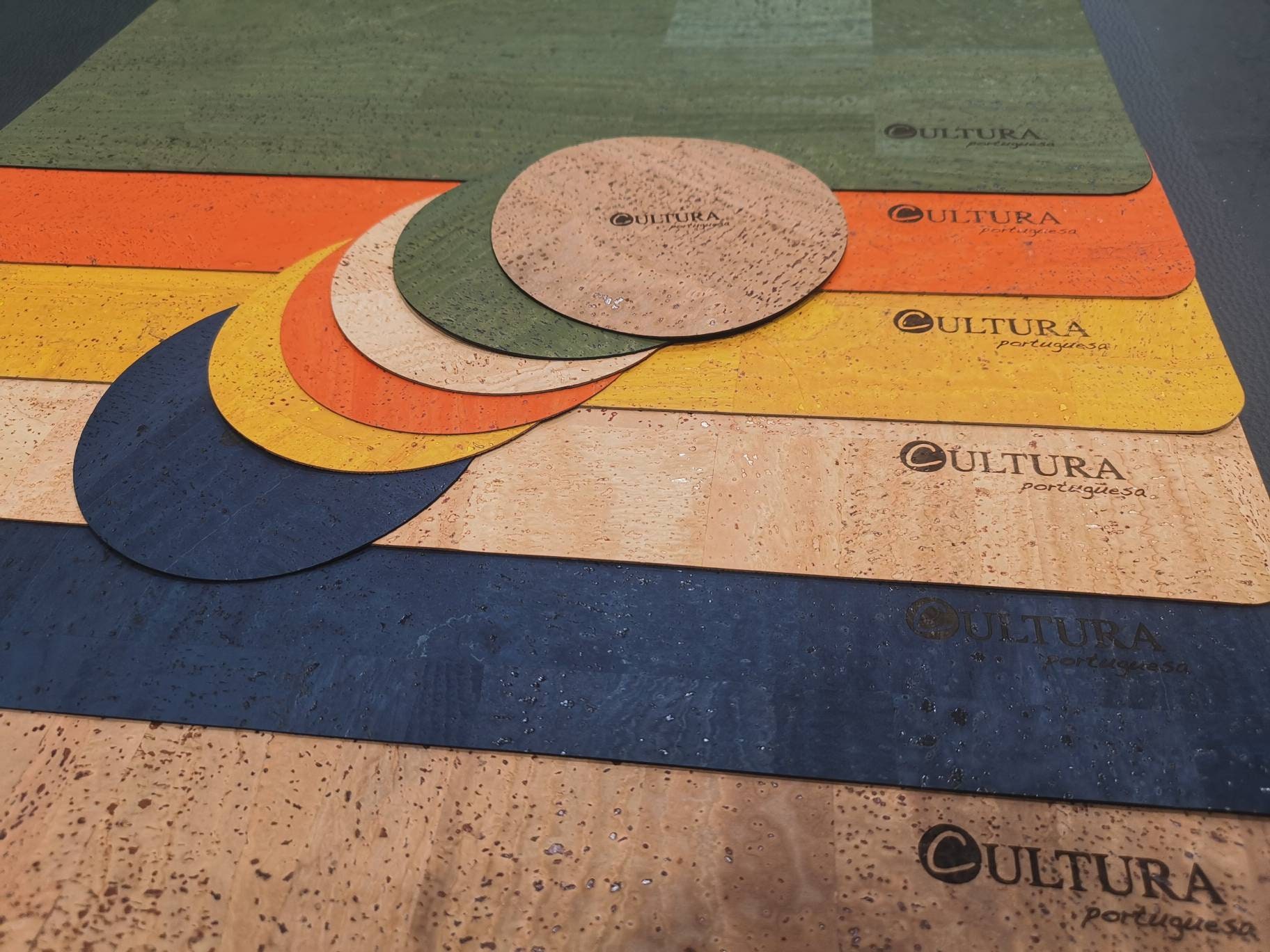 Vegan Cork Place Mats Cork Coasters Set True Cork Made in Etsy