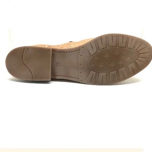 Vegan Oxford Shoes Woman, Cork Shoes Women, Classic Shoes, made in Portugal image 3