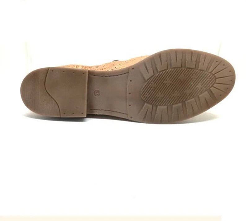 Vegan Oxford Shoes Woman, Cork Shoes Women, Classic Shoes, made in Portugal image 3