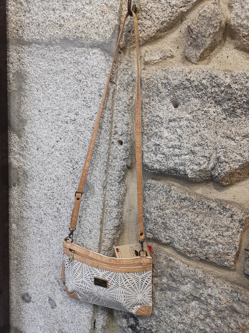 Cork crossbody bag net pattern laser cut Vegan -HandMade in Portugal Woman