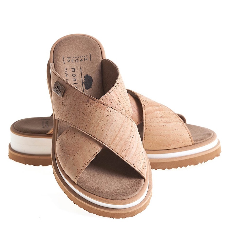 Cork Vegan Sandals Made in Portugal Woman Shoes Etsy