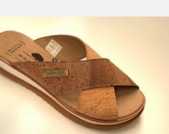 Cork Vegan Sandals T -Made in Portugal - Woman Shoes