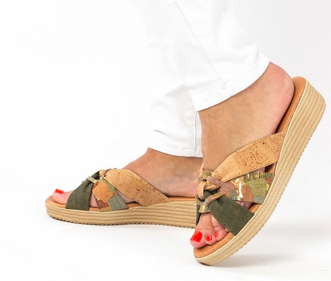Cork Sandals Bow | Cork Shoes | Handmade in Portugal | High Heel ...