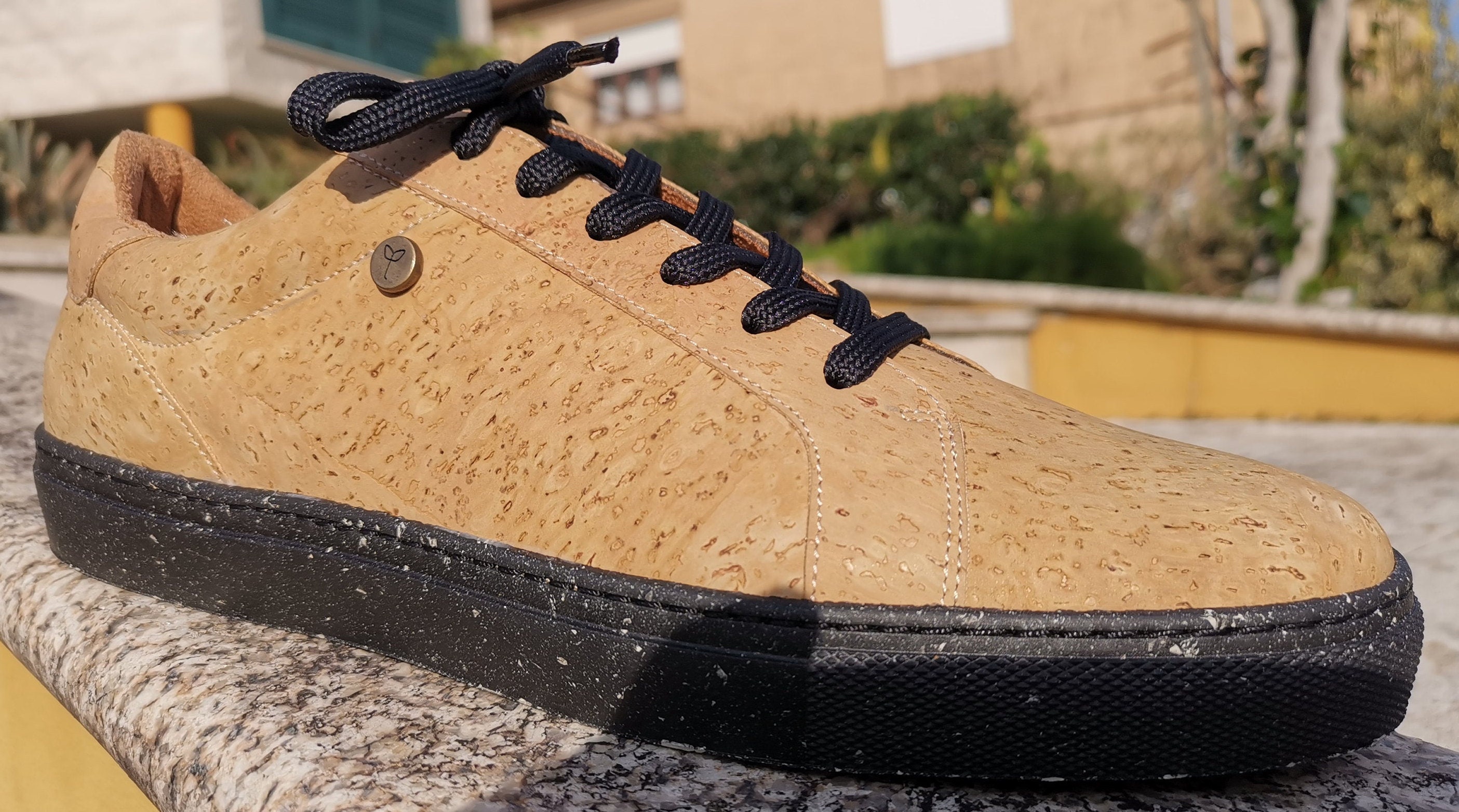 The Corker BlackPremium Vegan Cork Shoes handmade in Etsy