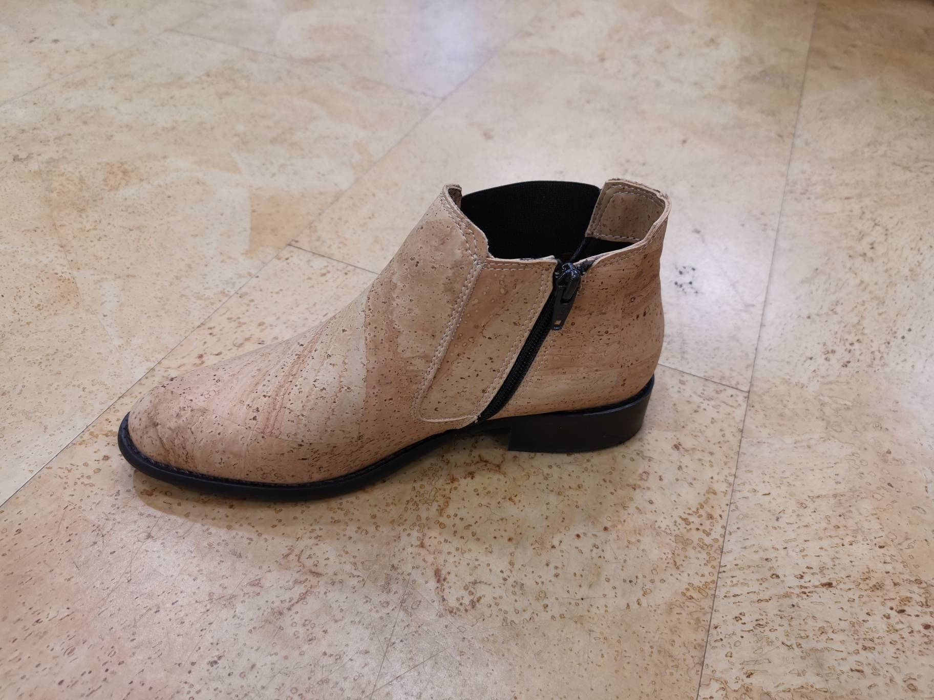 Vegan Cork Boots for Woman Booty Woman Shoes handmade in Etsy