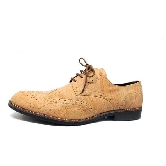 Cork Oxford Shoes Vegan Shoes Classic Shoes Man Men Shoes - Etsy