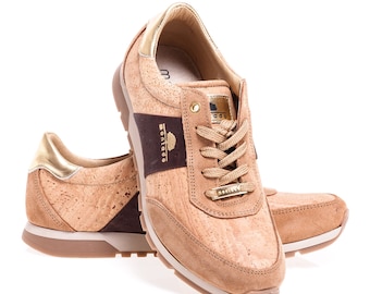 Casual Cork shoes Berlin Dark  - woman shoes - handmade in Portugal