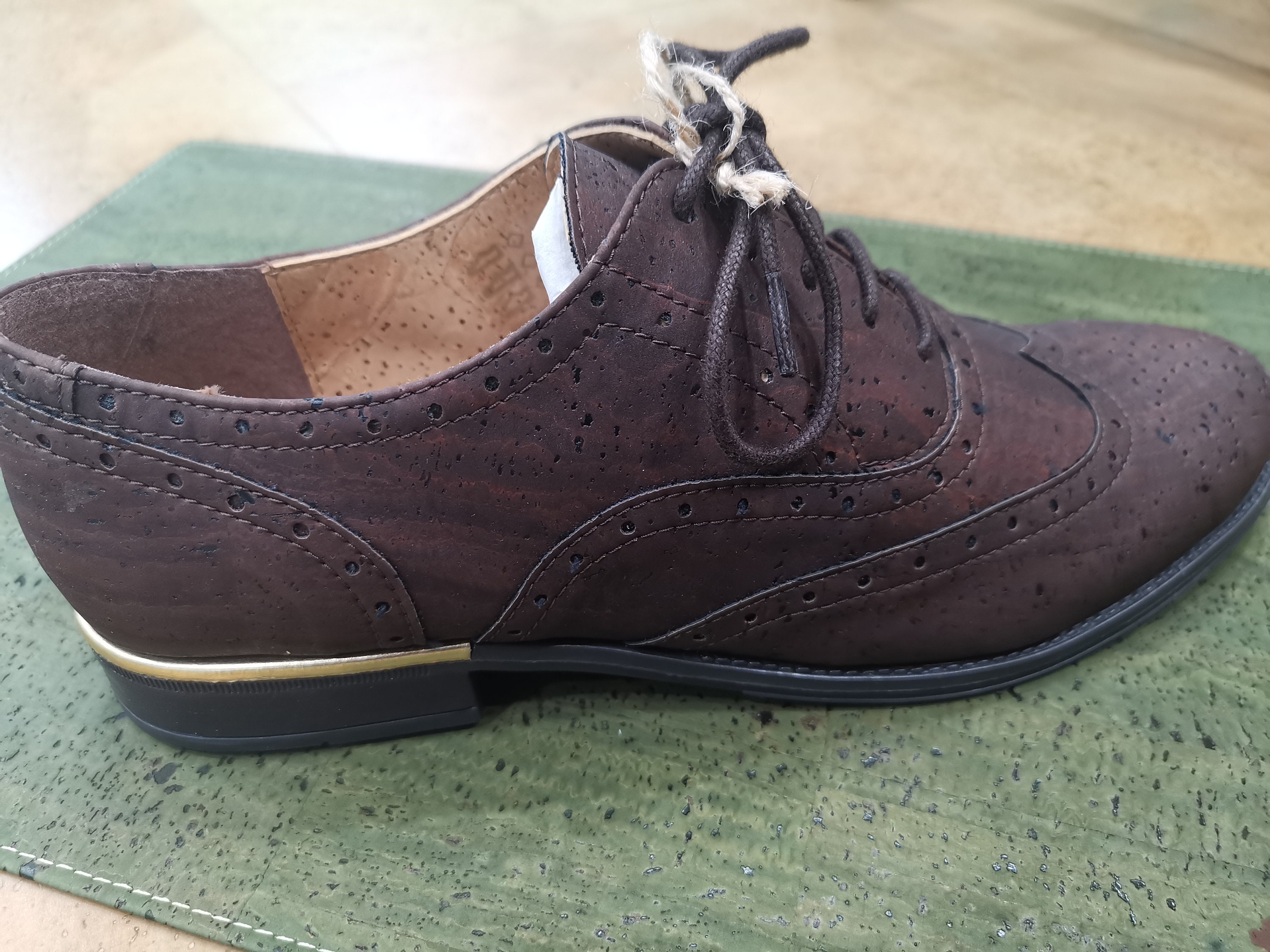 vintage Bruin geweven intrecciato gevlochten lederen brogues Oxford schoenen 39 Schoenen damesschoenen Klompen & Muilen 