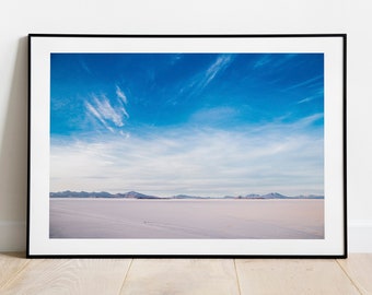 Bolivia Salt Flats Photography Print | Minimalist Landscape Wall Art