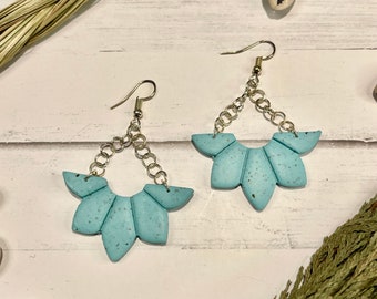 Mava | Faux Turquoise Polymer Clay Earrings | Native American Made