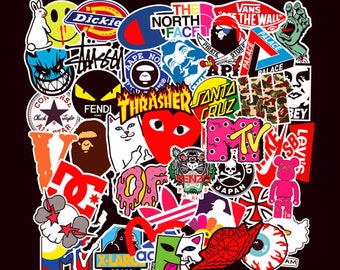 52PCS Pink VSCO Sticker Bomb Decal Pack Vinyl Car Skateboard Laptop Luggage Lot