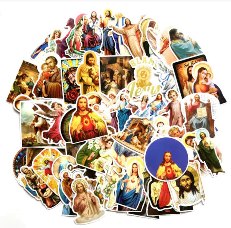 Holy Sticker Packs Religious Stickers Catholic Stickers | Etsy