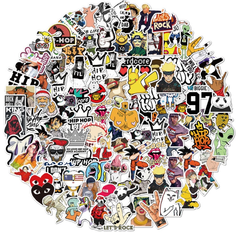 Random Sticker Pack Stickers Decals Vinyls for Laptop Kids Etsy