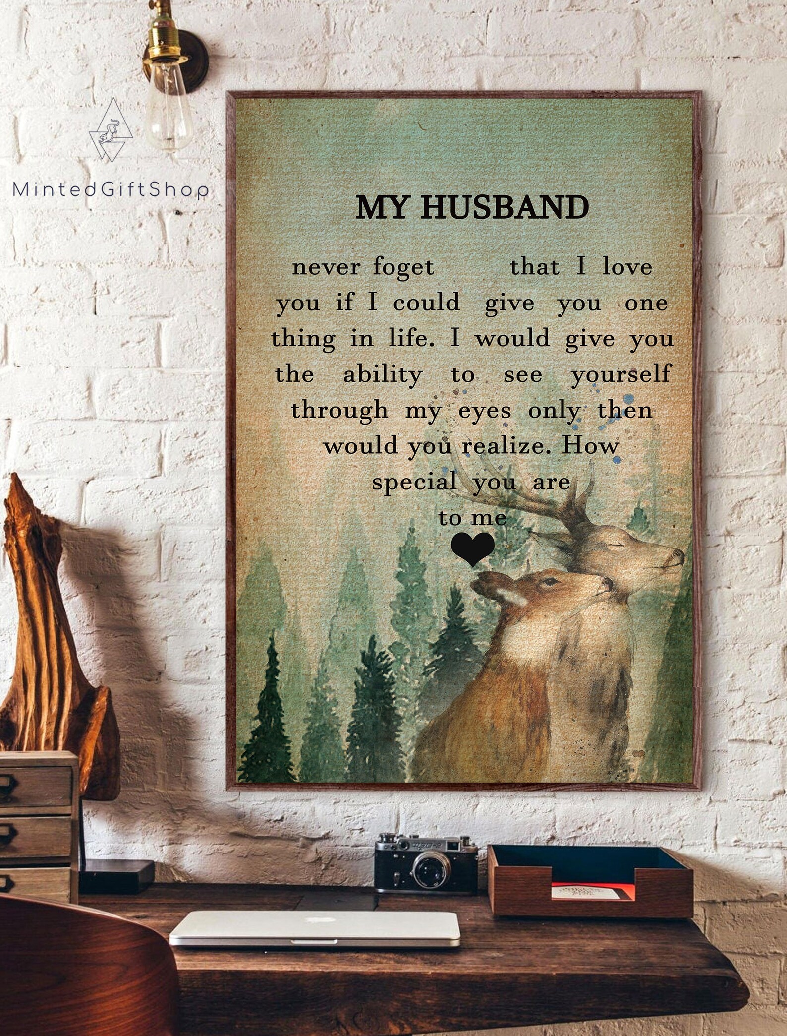 To My Husband Poster/ Ideal Home Decor Wall/ Gift For Etsy