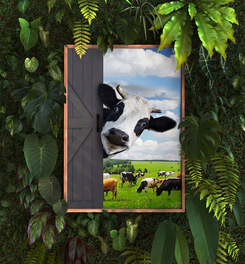 A3 Cattle Farm Animal Poster Gift #12444 Funny Cow Poster Print Size A4