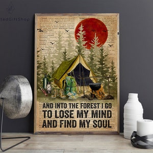 Camping Poster/ Camping Wall Decor/ Gift For Campers/ Campers Gift