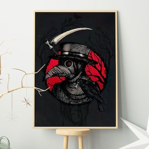 Plague Doctor Poster/ Plague Doctor Wall Art/Plague Doctor Art Print