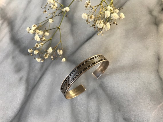Vintage Sterling Silver Cuff Bracelet