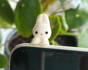 Handgefertigtes Miffy-Happy-Kawaii-Hase-Accessoire, kleines Handy-Happy-Jellyspark-Coquette-Kazuichi-süße Miffy-Dekoration für Computer