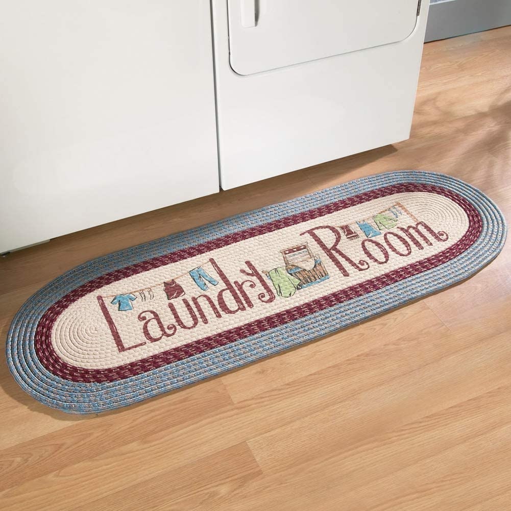20X48 Blue Laundry Mat Laundry Rug Area Rug Laundry Floor Mats Etsy