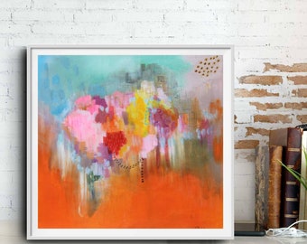 Large Original Abstract Painting /Acrylic on canvas/office decor/home decor