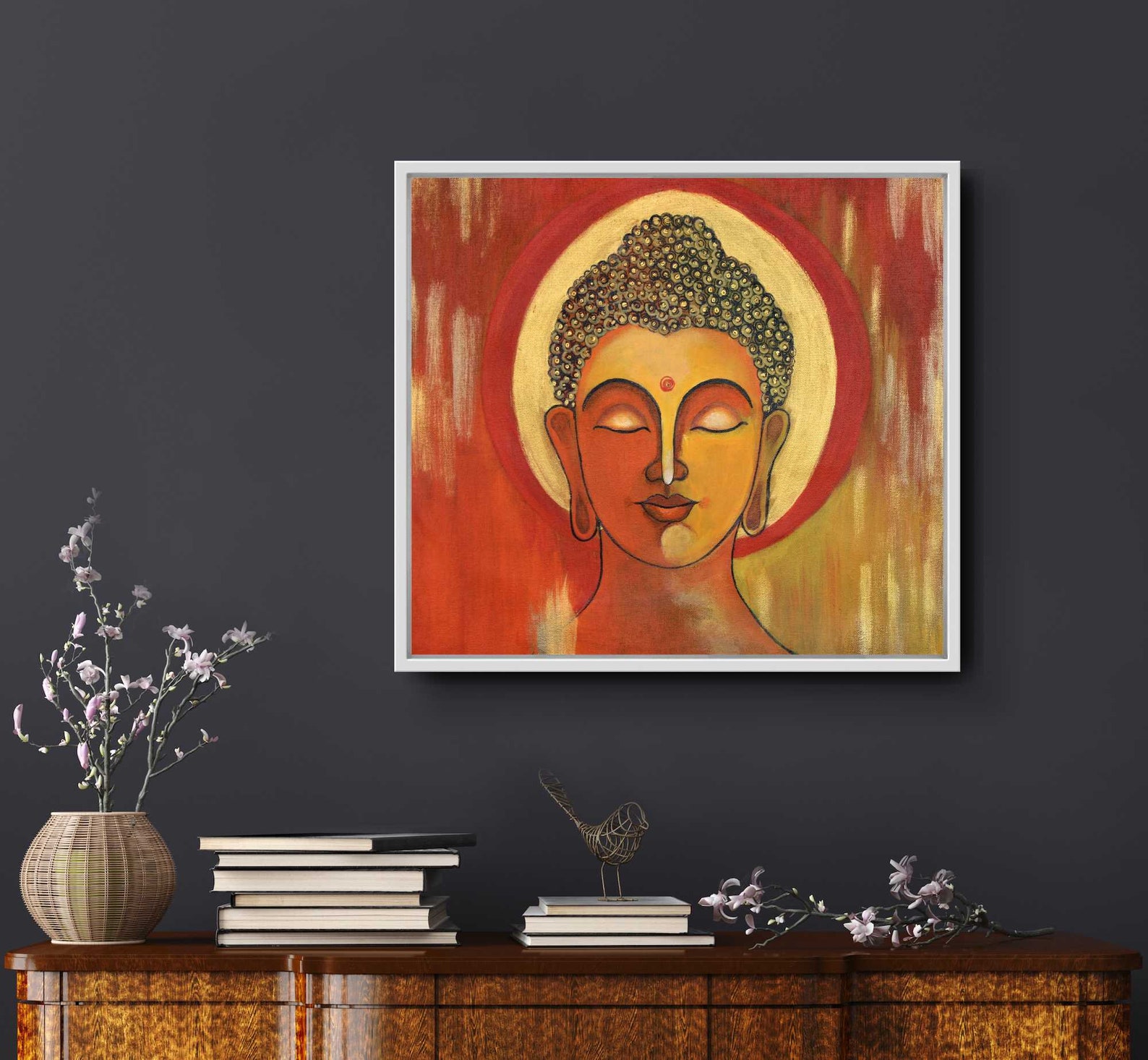 Buddha wall art/original painting Etsy