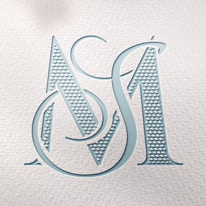 Modern Wedding  Monogram Logo, Two Letters Logo, Minimalist Wedding Monogram, Digital download, Customize wedding monogram MS, SM