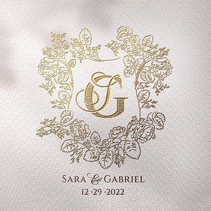 WEDDING Monogram, Monogram Logo, wedding logo, Wedding Monogram Design, Digital Download, unique monogram, Initials wedding logo,