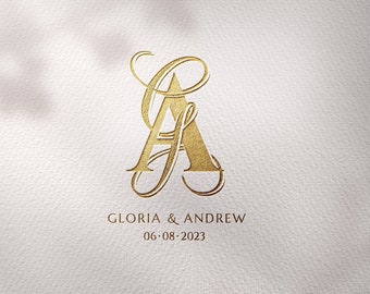2 letters WEDDING Monogram, Monogram Logo, wedding logo, SVG, Wedding Monogram Design, Digital Download, Initials wedding logo,