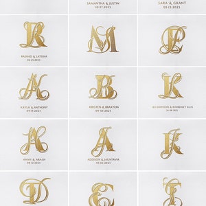 Crown WEDDING Monogram, Royal Monogram Logo, PERSONELIZED, Wedding ...