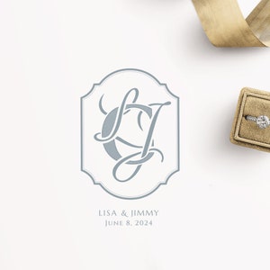 Royal Wedding Monogram Logo, Three letters Monogram design, Royal logo, SVG, Digital Download, Customized