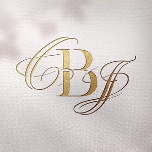 3 Letter  Monogram, Beautiful Three letter  Logo, 3 letter sign, 3 letters wedding logo, SVG, , Digital Download | To order · PERSONALIZED